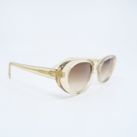 Nathalie Blanc JUSTINE Champagne Brown Lenses, Oval, New Women\'s Sunglasses.